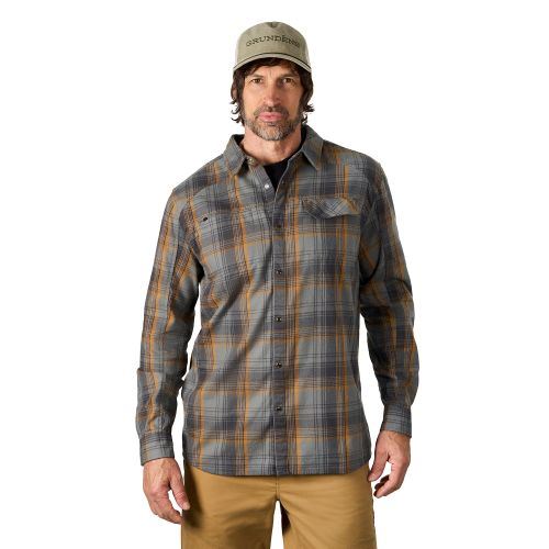 Košile Grundéns Flannel Shirt Smoke Plaid XXL