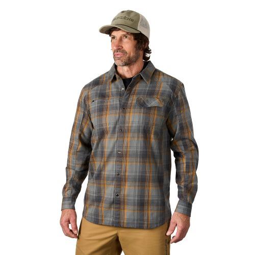 Košile Grundéns Flannel Shirt Smoke Plaid 3XL