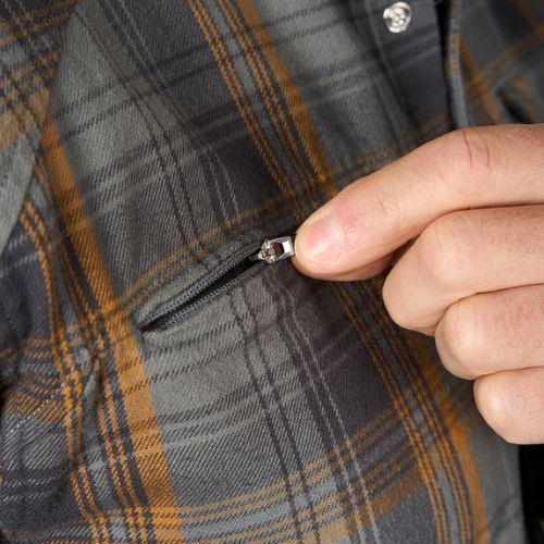 Košile Grundéns Flannel Shirt Smoke Plaid 3XL