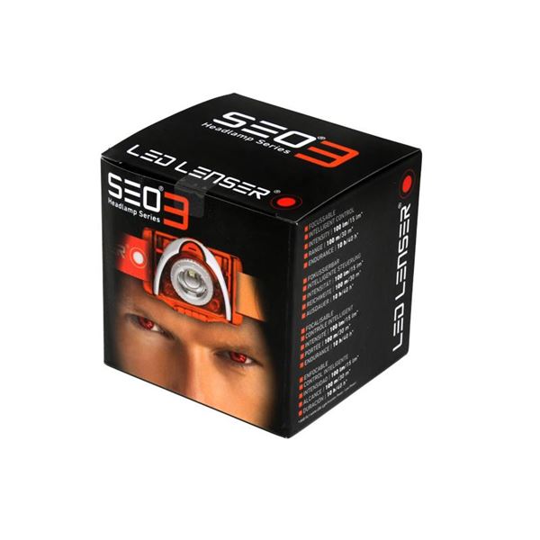 Čelovka Ledlenser SEO 3 Oranžová