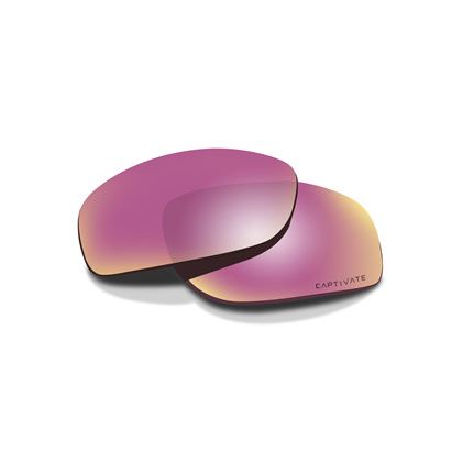 Wiley X Weekender Captivate Polarized - Rose Gold Mirror - Smoke Green Lenses