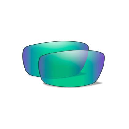 Wiley X Aspect Polarized - Emerald Mirror - Amber Lenses