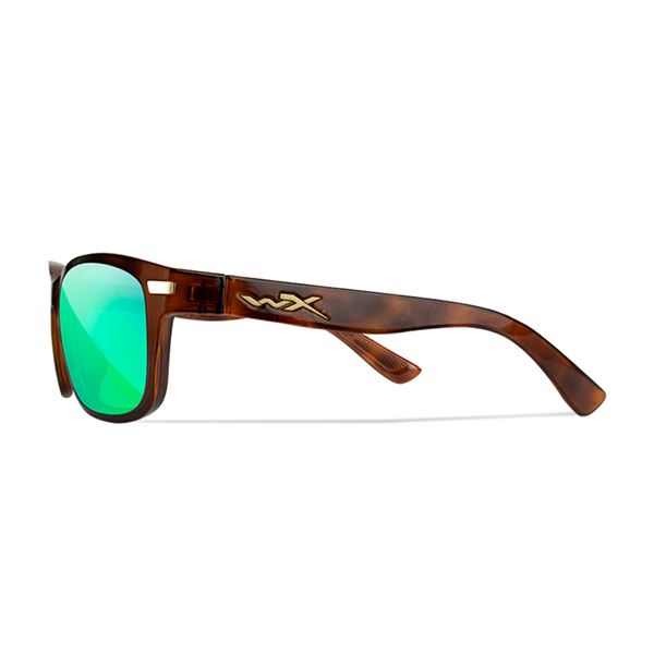 Sluneční Brýle Wiley X Helix Captivate Polarized - Green Mirror - Amber/Gloss Demi