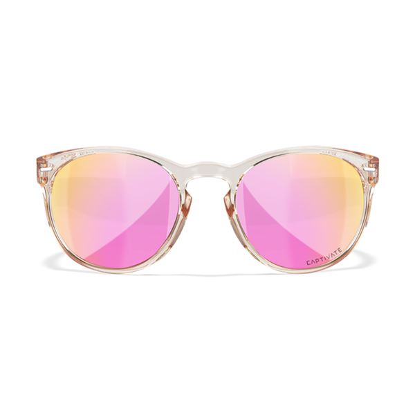 Sluneční Brýle Wiley X Covert Captivate Pol - Rose Gold Mirror - Smoke Green/Gloss Crystal Blush