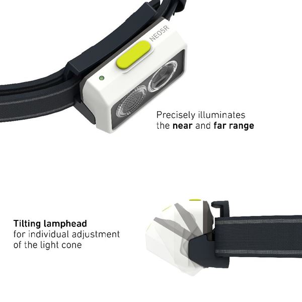 LEDLENSER NEO5R BÍLO-LIMETKOVÁ
