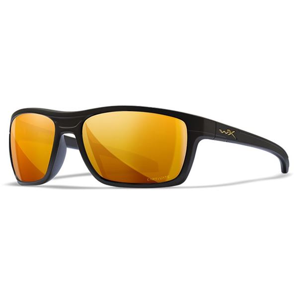 Sluneční Brýle Wiley X Kingpin Captivate Polarized Bronz Mirror / Matte Black