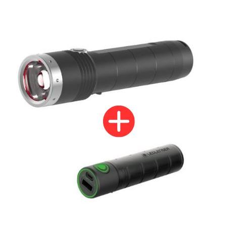 Svítilna Ledlenser MT10 Black Edition & Powerbanka Flex 3