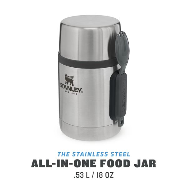 STANLEY Termoska jídelní se lžící Adventure series 530 ml Stainless Steel