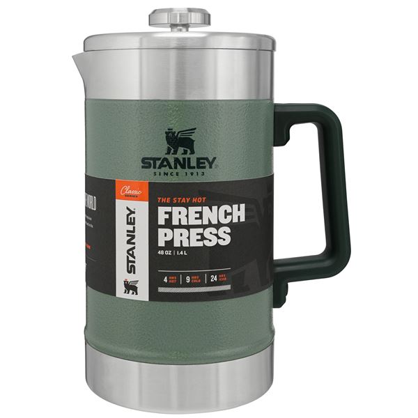 STANLEY Classic Stay Hot French press 1,4 l kladívková zelená