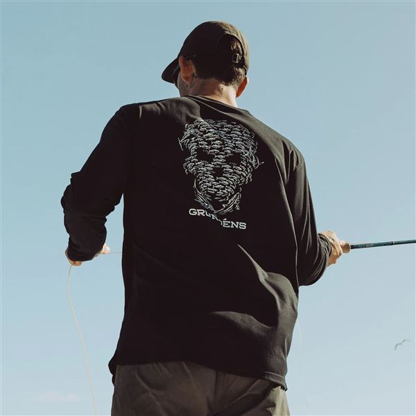 Funkční UV triko Grundéns Bait Ball LS Black 3XL
