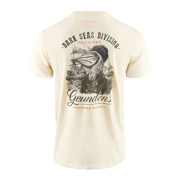 Triko Dark Seas X Grundéns Portsmith SS Natural 3XL