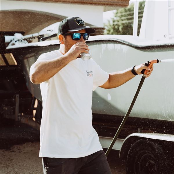 Triko Dark Seas X Grundéns Portsmith SS Natural 3XL