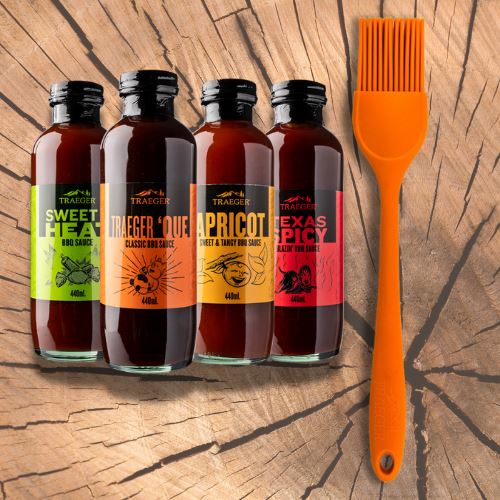 Set grilovacích omáček Traeger + dárek