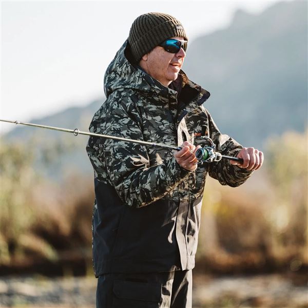 Bunda Grundéns Downrigger Gore-Tex® Refraction Camo Green/Anchor XL