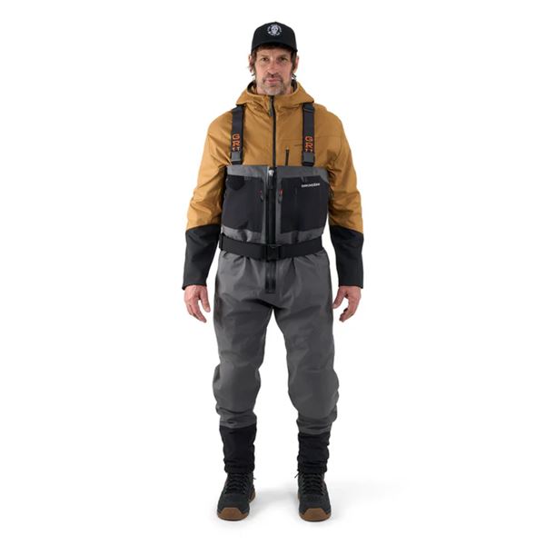 Broďáky se zipem Grundéns Vector Stockingfoot Anchor L Short (42-44)