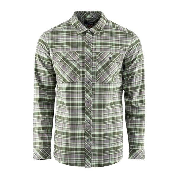 Košile Grundéns Dungeness Seawool Flannel Grass 3XL
