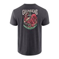 Triko Grundéns Octo-Trout SS Heather Charcoal XL