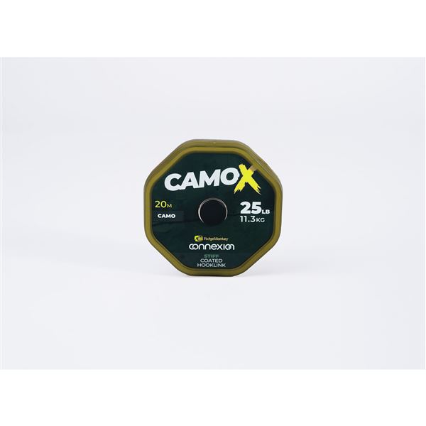 Connexion CamoX Stiff Coated Hooklink 25lb 20m