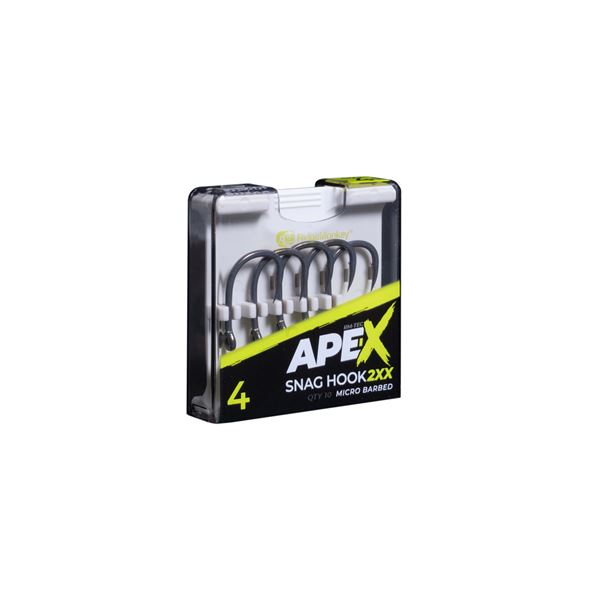 Ape-X Snag Hook 2XX Barbed size 4
