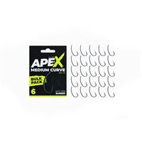 Ape-X Medium Curve Barbed size 6 Bulk Pack