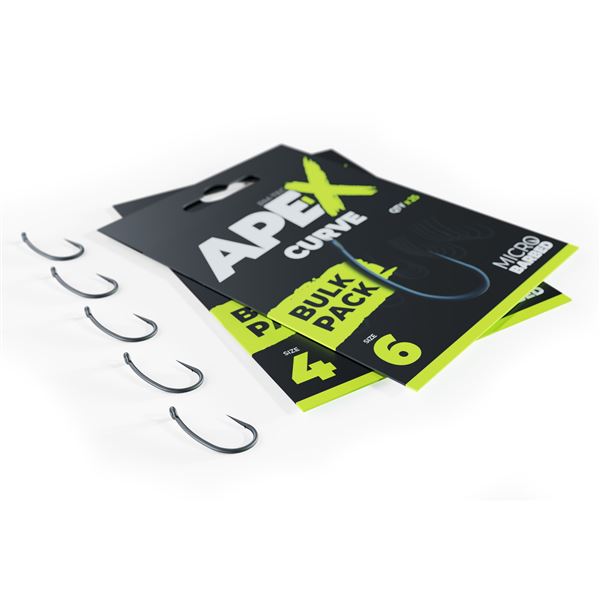Ape-X Curve Barbed size 6 Bulk Pack