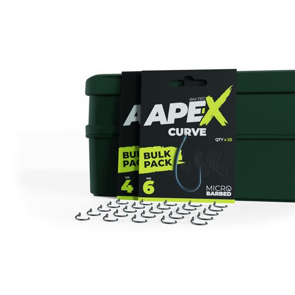 Ape-X Curve Barbed size 6 Bulk Pack