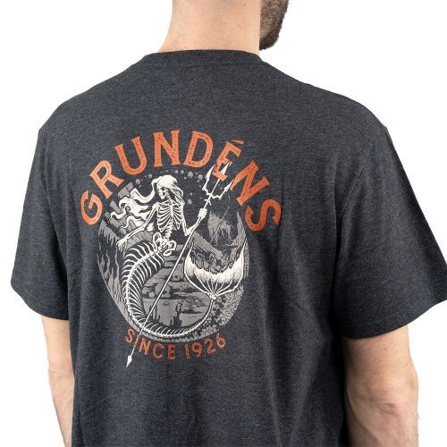 Triko Grundéns Dead Reckoning SS T-Shirt Heather Charcoal  L