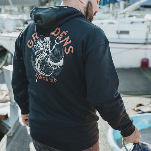 Mikina Grungéns Displacement DWR Hoodie Dead Reckoning Black  3XL