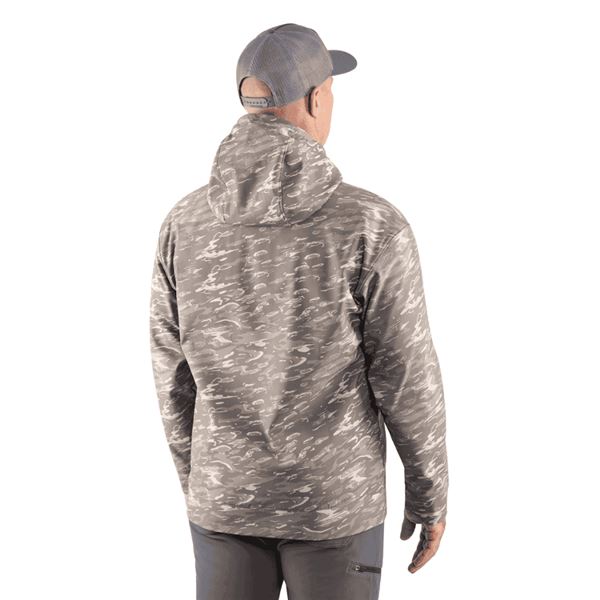 Mikina Grundéns Kryall Hoodie Stone Liquid Camo  M