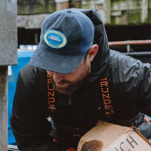 Kšiltovka Grundéns Regnkläder Cord Trucker Navy