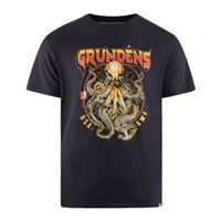 Triko Grundéns Rocktopus SS T-Shirt Black  3XL
