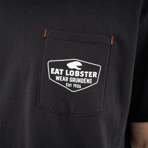 Triko Grundéns Pocket Tee Black Lobster Graphic 3XL