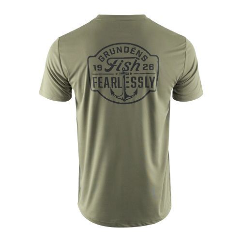 Fish Fearlessly SS Tech Tee Forest XL