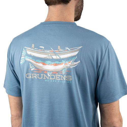 Triko Drift boat SS Tech Tee captains Blue S