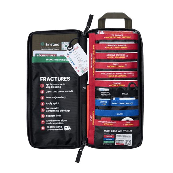 Survival First Aid Kit Slimline - Red (CZ)