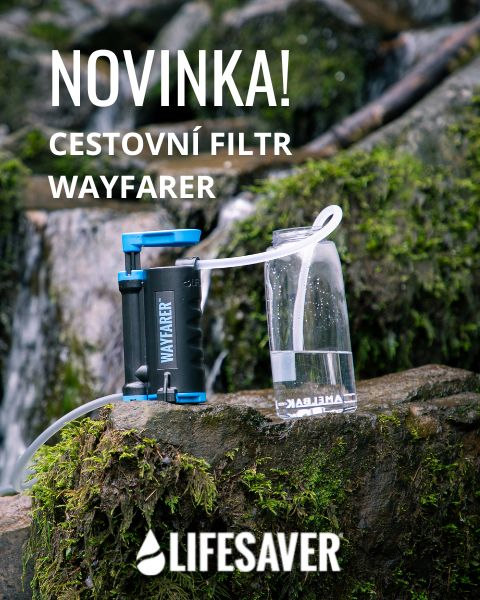 novinka cestovní vodní filtr na vodu Lifesaver Wayfarer